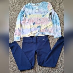 NWT EDDIE BAUER 2 piece Active Set